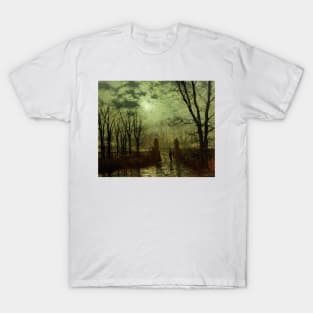At The Park Gate by John Atkinson Grimshaw T-Shirt